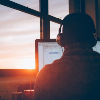 Person on computer