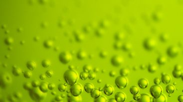 Abstract Green Small Bubbles Image
