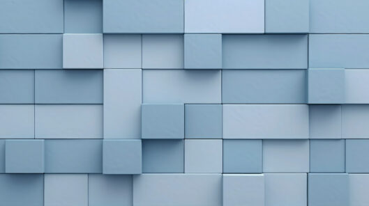Pastell Blue Blocks, Closeup Of Mosaic Squares, Graphics For Backgrounds In Layers 3d, Wallpaper, Texture For Web Business