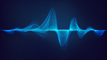 Abstract Digital Green Blue Equaliser, Sound Wave Pattern Element