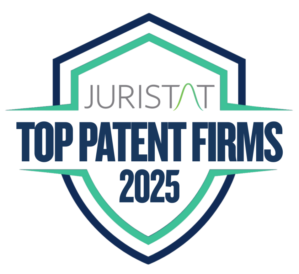 Top Patent Firms 2025 Badge With Outline