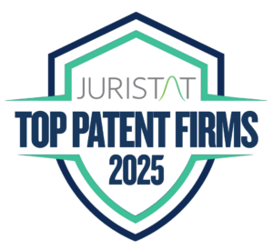 Top Patent Firms 2025 Badge With Outline